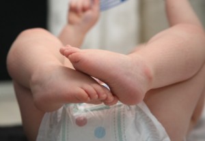 baby in diaper